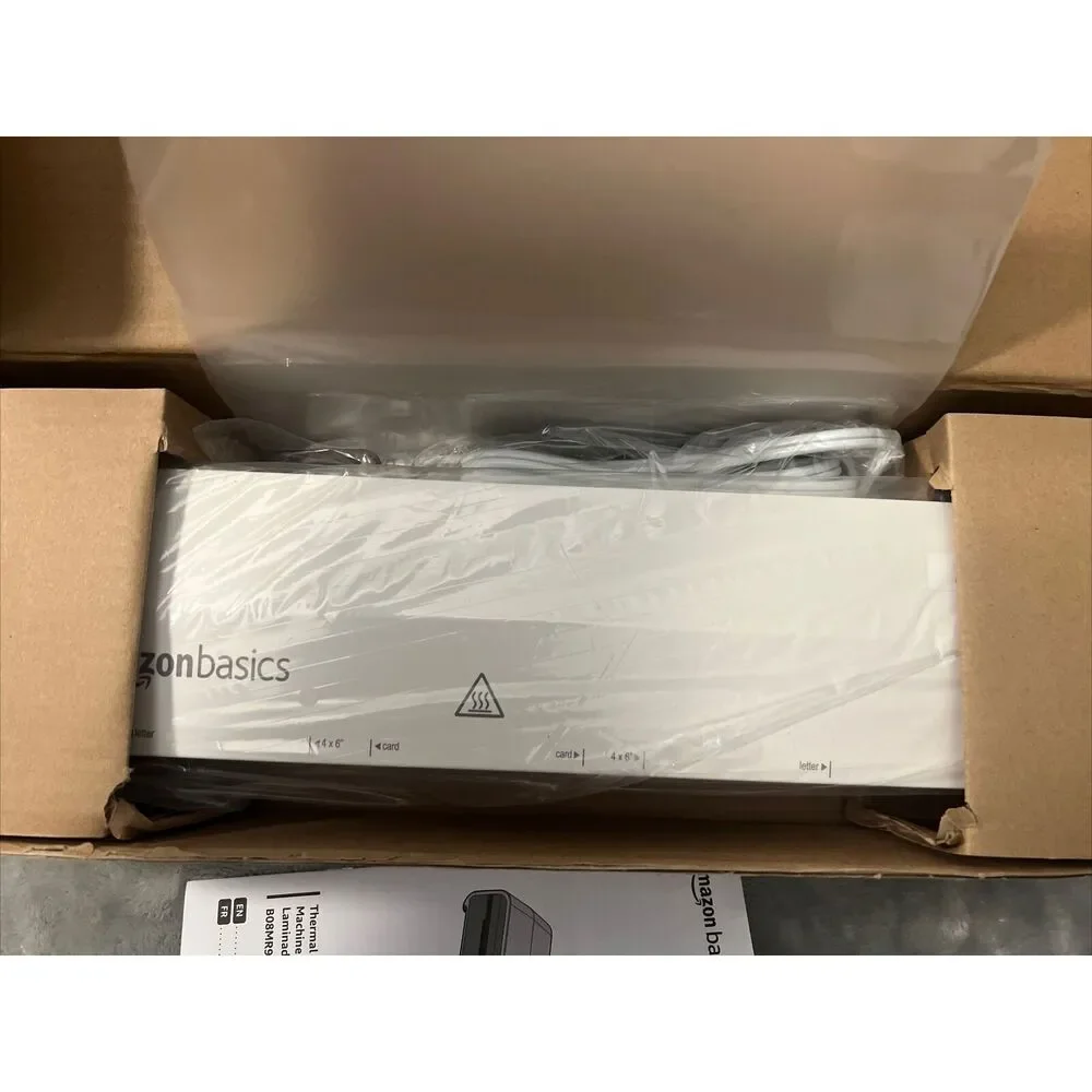 AmazonBasics 9” Thermal Laminator W/ Rapid Warm up - White
